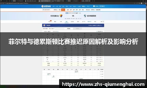 菲尔特与德累斯顿比赛推迟原因解析及影响分析